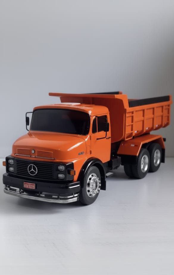 Miniatura Mercedes-Benz L-1113 Basculante Laranja - (Escala 1/24)